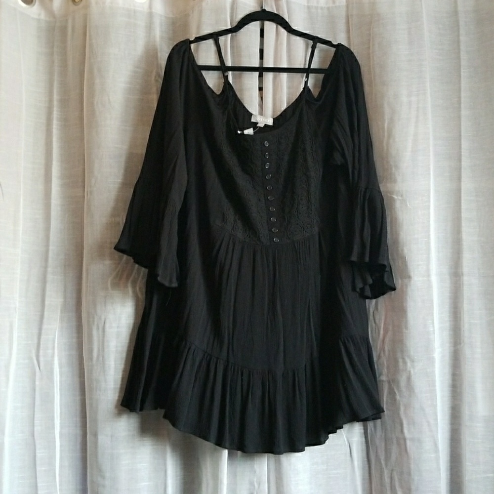 Lovesick- OffShoulder Bell Sleeve blouse Plus Size